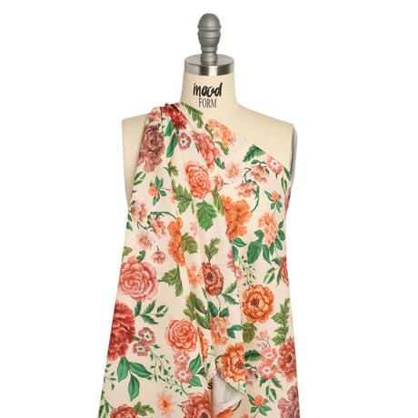 Mood Exclusive Cream Fluent in Love Slubbed Gauzy Cotton Woven