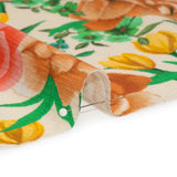 Mood Exclusive Cream Rose Dawn Slubbed Gauzy Cotton Woven
