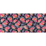 Mood Exclusive Midnight Bountiful Bushes Slubbed Gauzy Cotton Woven