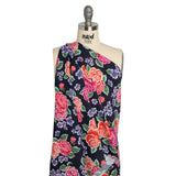 Mood Exclusive Midnight Bountiful Bushes Slubbed Gauzy Cotton Woven