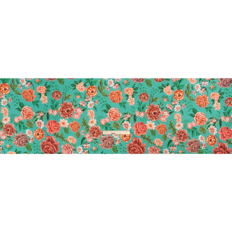 Mood Exclusive Teal Fluent in Love Slubbed Gauzy Cotton Woven