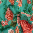Mood Exclusive Teal Fluent in Love Slubbed Gauzy Cotton Woven