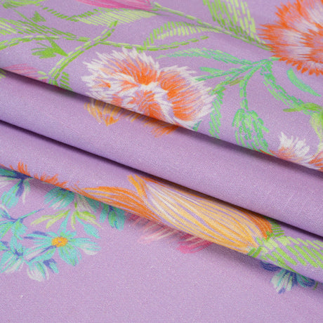 Mood Exclusive Lilac Stitch by Stitch Linen and Cotton Woven