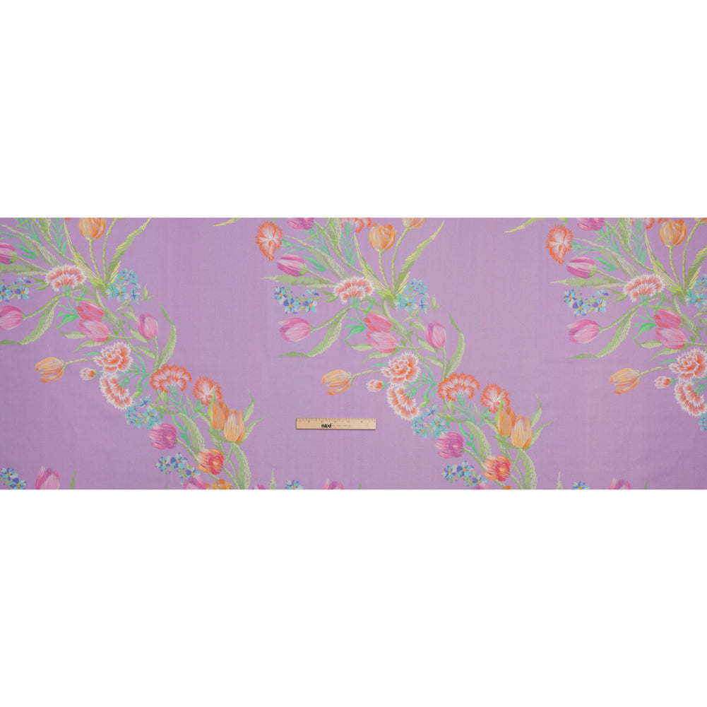 Mood Exclusive Lilac Stitch by Stitch Linen and Cotton Woven