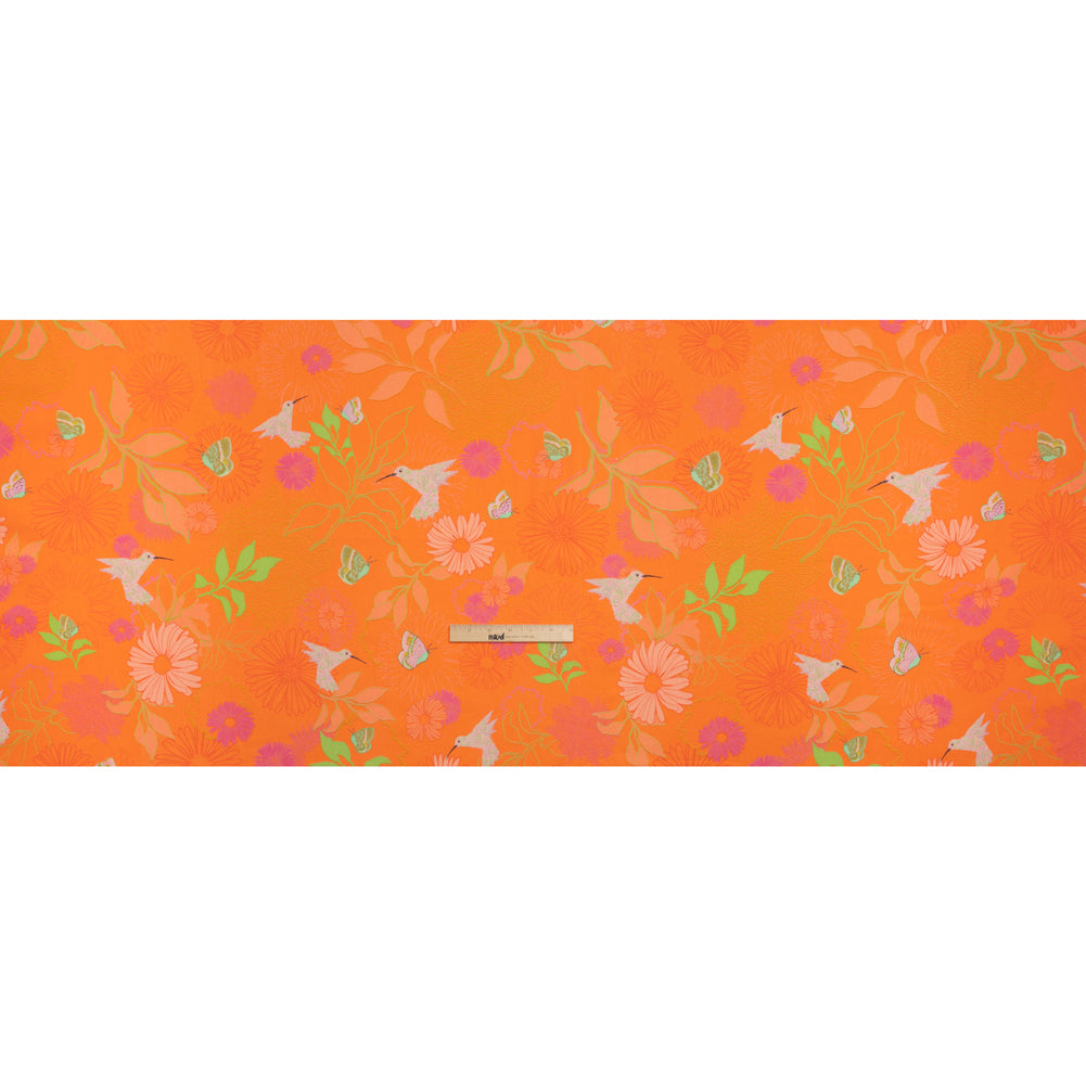 Mood Exclusive Hummingbird Heart Linen and Cotton Woven