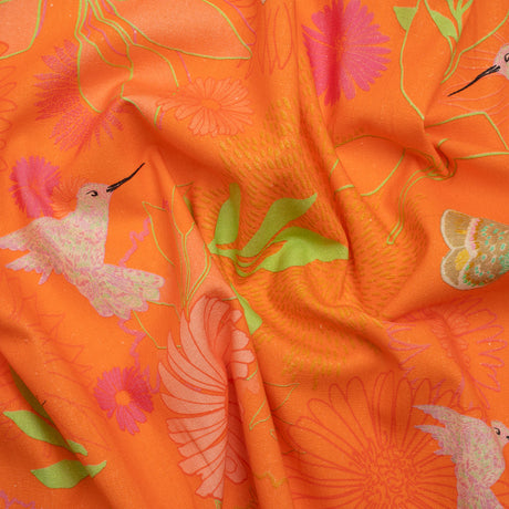 Mood Exclusive Hummingbird Heart Linen and Cotton Woven