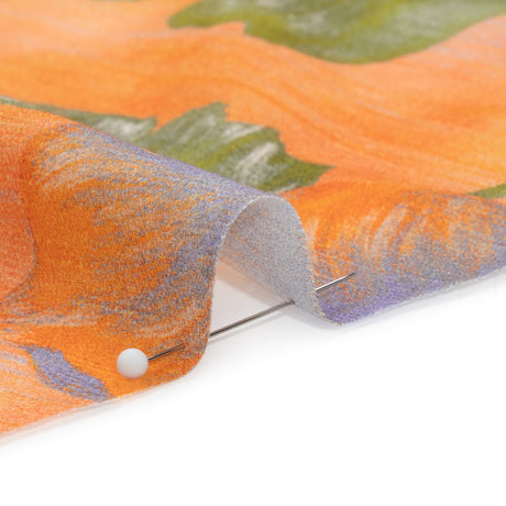 Mood Exclusive Orange Clementines and Lavender Cotton Crepe