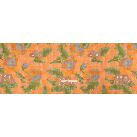 Mood Exclusive Orange Clementines and Lavender Cotton Crepe