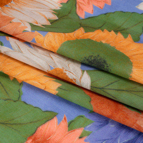 Mood Exclusive Blue September's Show Cotton Crepe