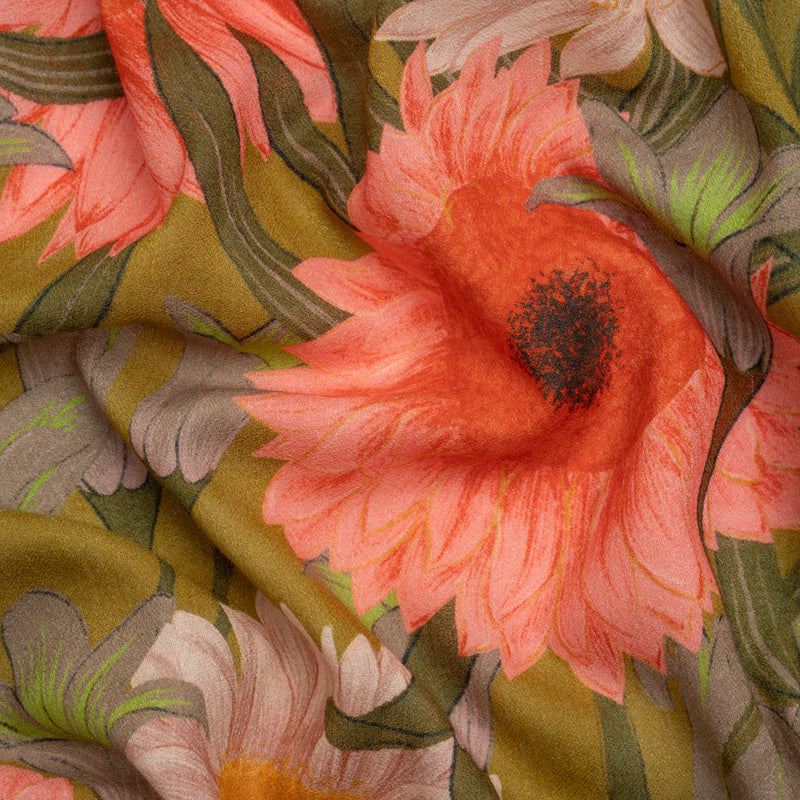 Mood Exclusive Flowers for Frances Cotton Crepe