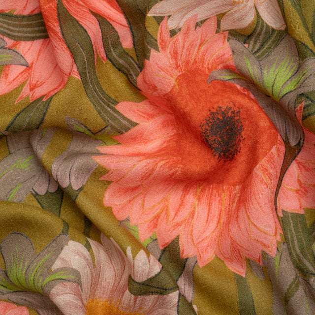Mood Exclusive Flowers for Frances Cotton Crepe