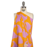 Mood Exclusive Orange Gumdrop Pinwheels Cotton Crepe