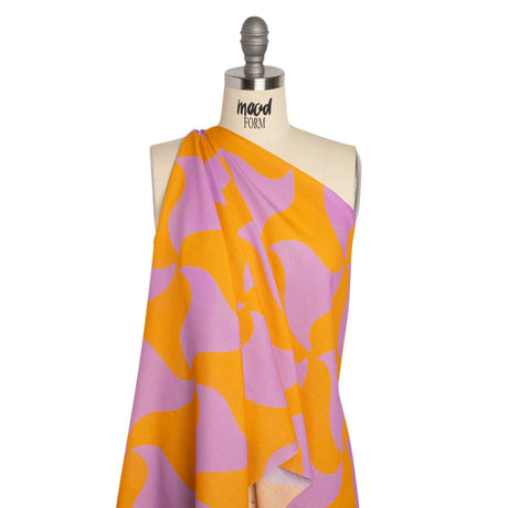 Mood Exclusive Orange Gumdrop Pinwheels Cotton Crepe