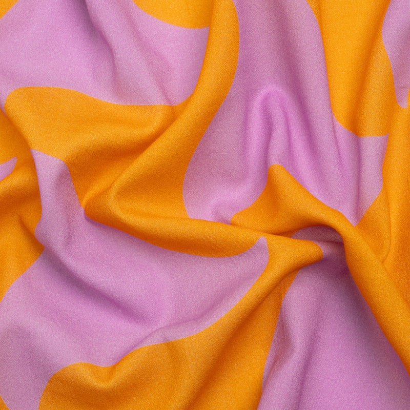 Mood Exclusive Orange Gumdrop Pinwheels Cotton Crepe