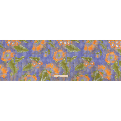 Mood Exclusive Blue Clementines and Lavender Cotton Crepe