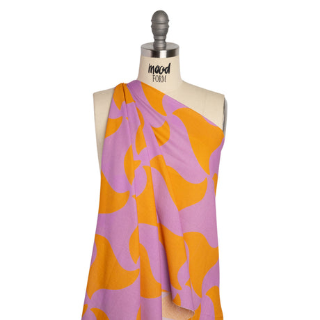 Mood Exclusive Purple Gumdrop Pinwheels Cotton Crepe