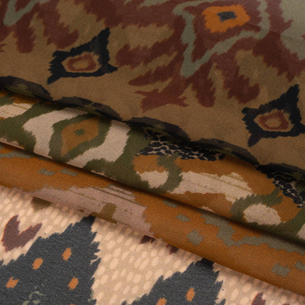 Mood Exclusive Ochre Land and Sky Viscose Chiffon