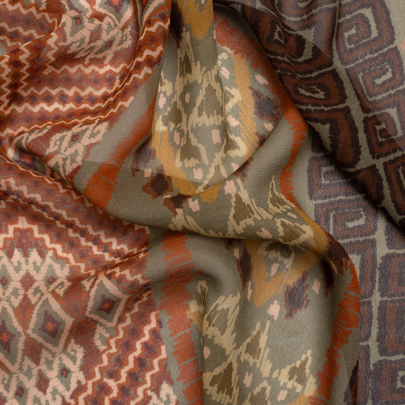 Mood Exclusive Olive Style Central Viscose Chiffon