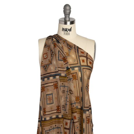 Mood Exclusive Taupe Anything But Deserted Viscose Chiffon
