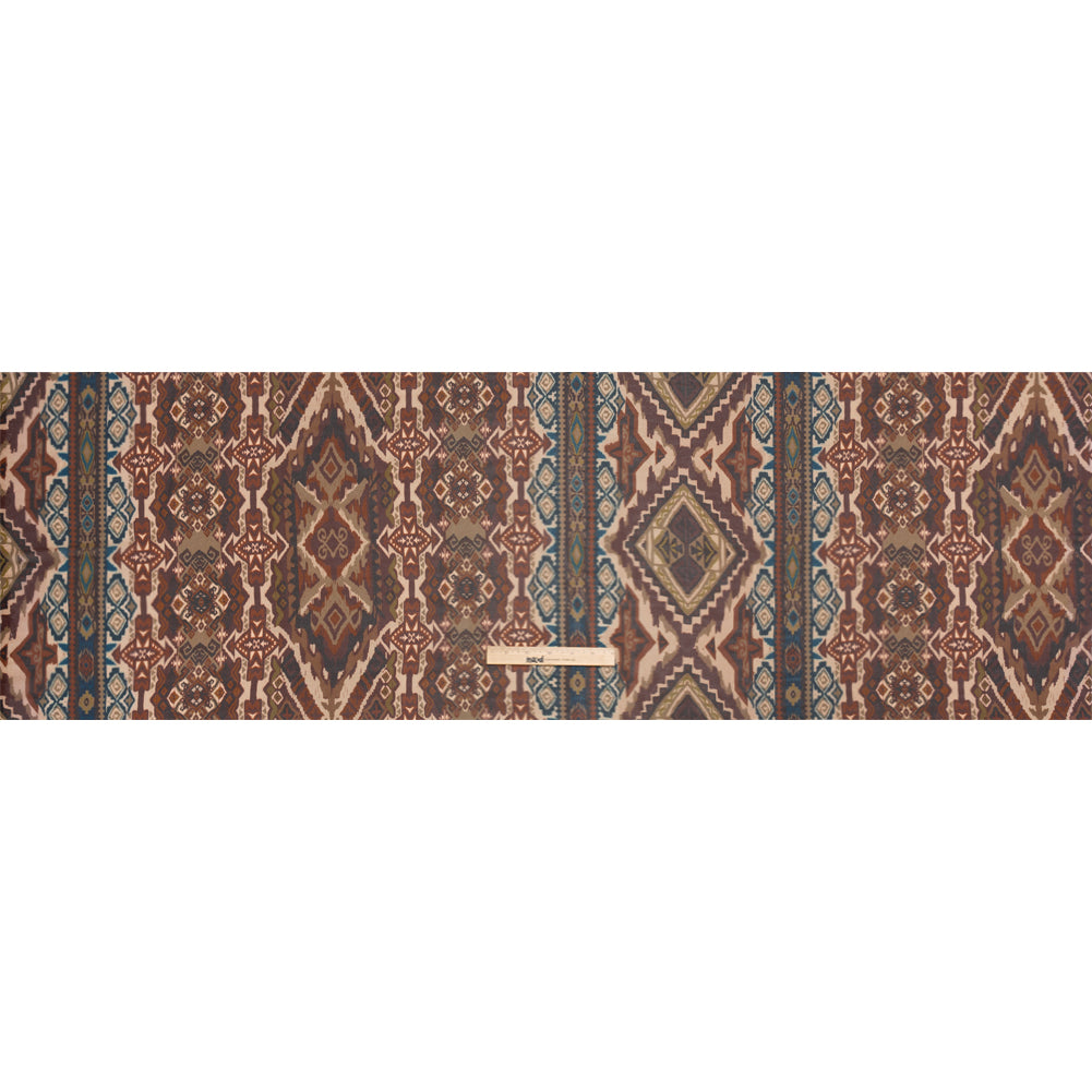 Mood Exclusive Rust Maze Markings Viscose Chiffon