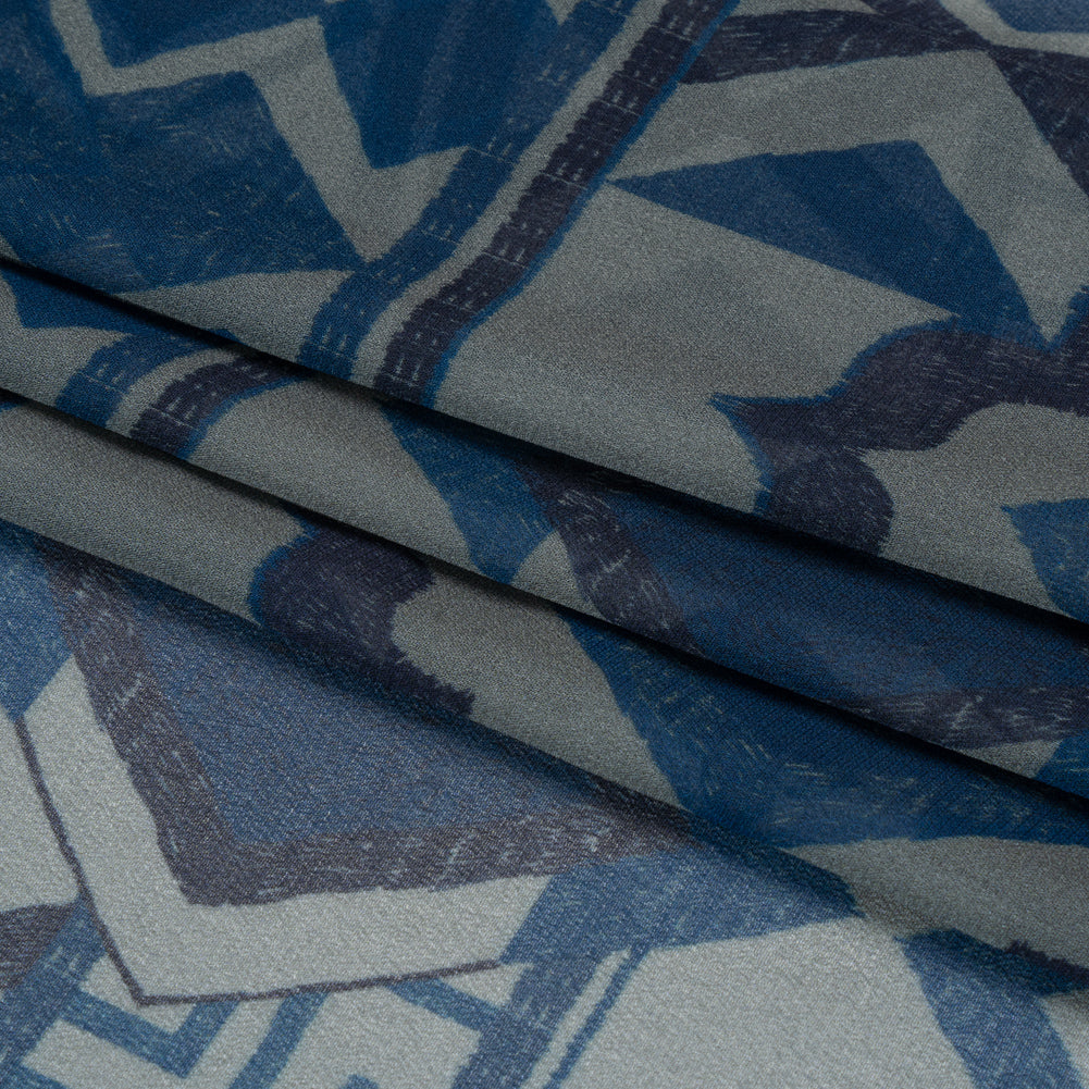 Mood Exclusive Steel Awaiting Eruption Viscose Chiffon Panel