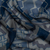 Mood Exclusive Steel Awaiting Eruption Viscose Chiffon Panel