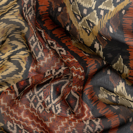 Mood Exclusive Rust Style Central Viscose Chiffon