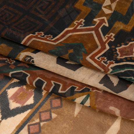 Mood Exclusive Brown Pathway Prowler Viscose Chiffon