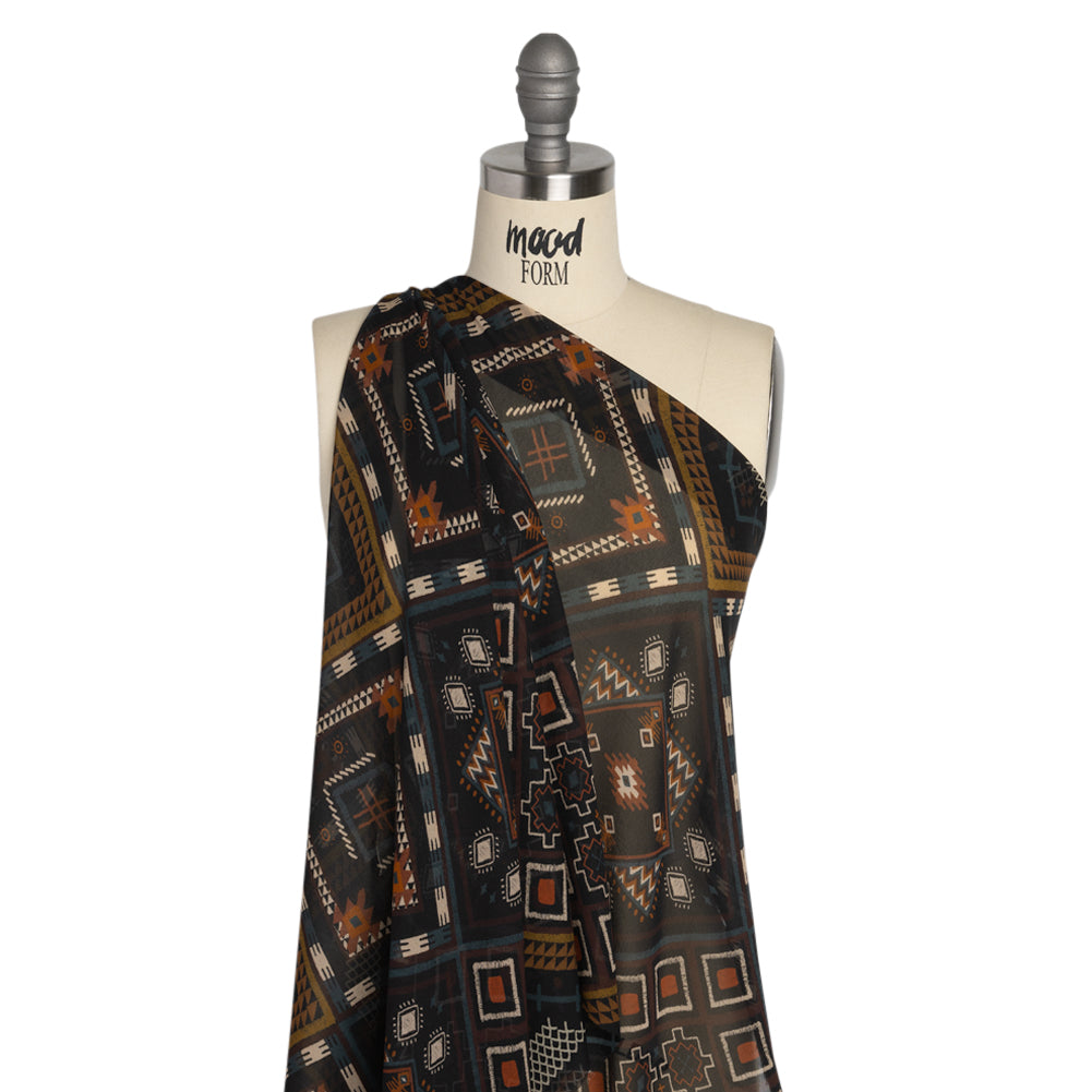 Mood Exclusive Black Anything But Deserted Viscose Chiffon