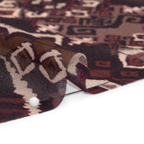 Mood Exclusive Plum Maze Markings Viscose Chiffon