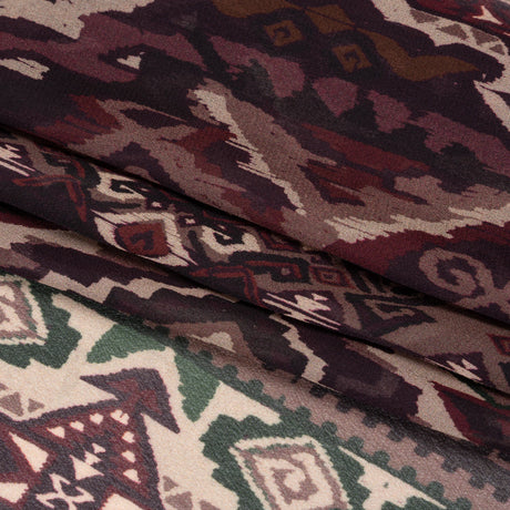 Mood Exclusive Plum Maze Markings Viscose Chiffon