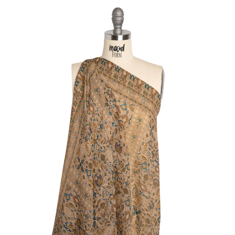 Mood Exclusive Beige My Embroidered Life Viscose Chiffon Panel