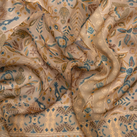 Mood Exclusive Beige My Embroidered Life Viscose Chiffon Panel
