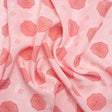 Hands Viscose Jacquard Print - Pink Geometric - Mood Exclusive Retro Reverb
