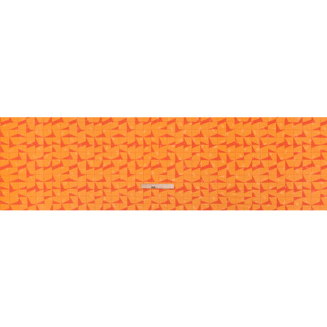 Hands Viscose Jacquard Print - Orange Broken Squares - Mood Exclusive Theorem Thoughts