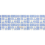 Hands Viscose Jacquard Print - Blue Divided Geometric Shapes - Mood Exclusive Elementary Views