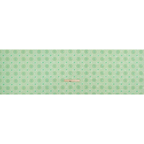 Hands Viscose Jacquard Print - Green Geometric - Mood Exclusive Retro Reverb
