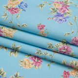 Mood Exclusive Blue Aromatic Enchantments Stretch Cotton Poplin