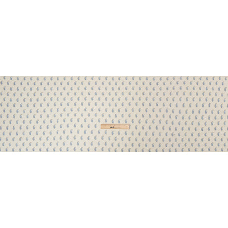 Crinkled Cotton Gauzy Woven Print - Cream and Blue Paisley - Mood Exclusive Bit of Bloom
