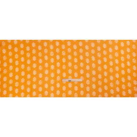Crinkled Cotton Gauzy Woven Print - Mango Orange Paisley Spots - Mood Exclusive Perhaps Paisleys