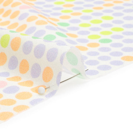 Mood Exclusive White Candy Buttons Cotton Crepe