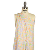 Mood Exclusive White Candy Buttons Cotton Crepe