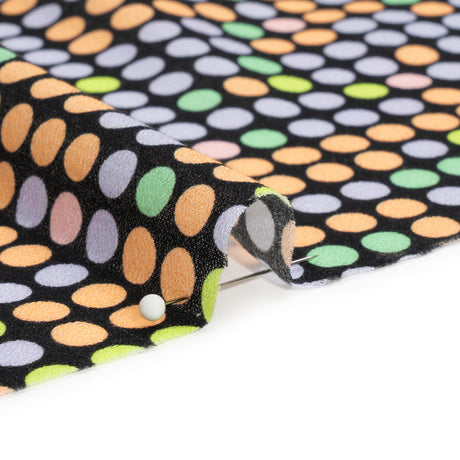 Mood Exclusive Black Candy Buttons Cotton Crepe