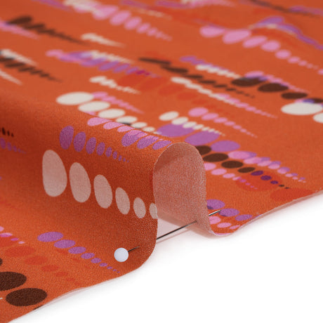 Mood Exclusive Orange Rain on Me Cotton Crepe