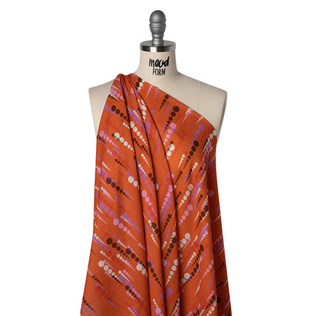 Mood Exclusive Orange Rain on Me Cotton Crepe