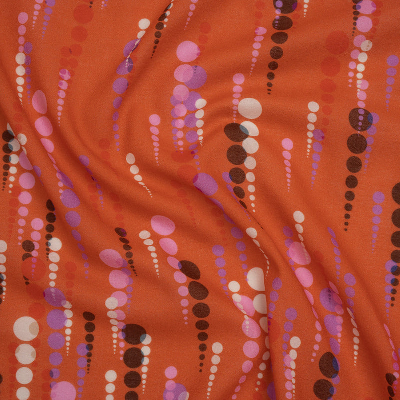 Mood Exclusive Orange Rain on Me Cotton Crepe