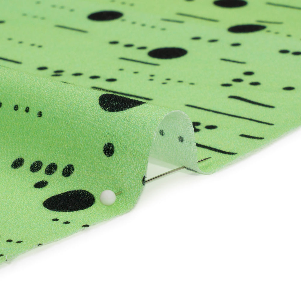 Mood Exclusive Mint Dot-Dash Decode Cotton Crepe