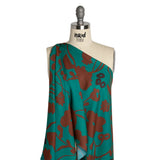 Mood Exclusive Teal Oliva Indulgence Viscose Woven