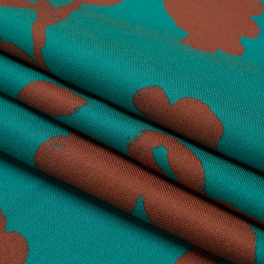 Mood Exclusive Teal Oliva Indulgence Viscose Woven