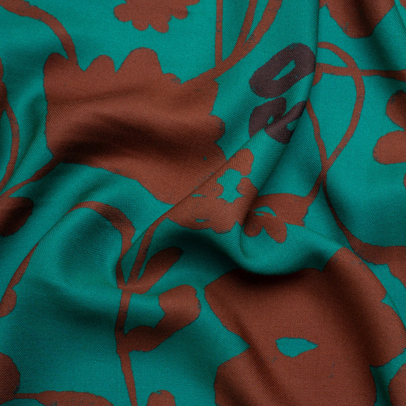 Mood Exclusive Teal Oliva Indulgence Viscose Woven